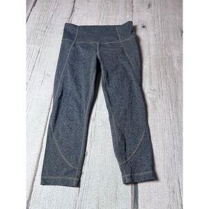 Athleta Womens Gray Heathered High Rise Cropped Leggings Size S RN‎ 54023